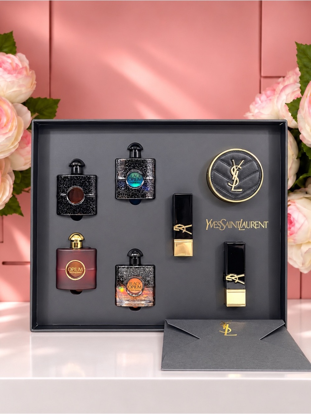 🖤✨ YSL BLACK OPIUM  MINI PERFUME & BEAUTY GIFT SET | 7-PIECE